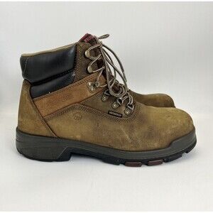 Wolverine Cabor EPX Work Boots Mens Sz 12 M Brown Leather Comp Toe 6” Waterproof
